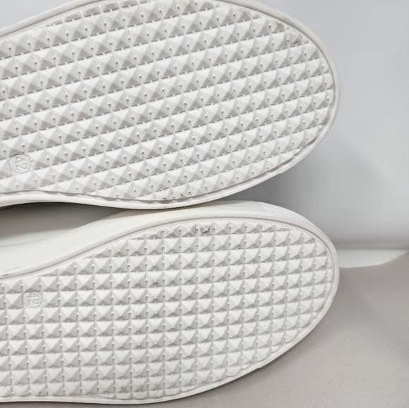 See By Chloe Womens White Leather Sneakers Size 42=12 Lace Up Casual Comfort - Picture 11 of 15